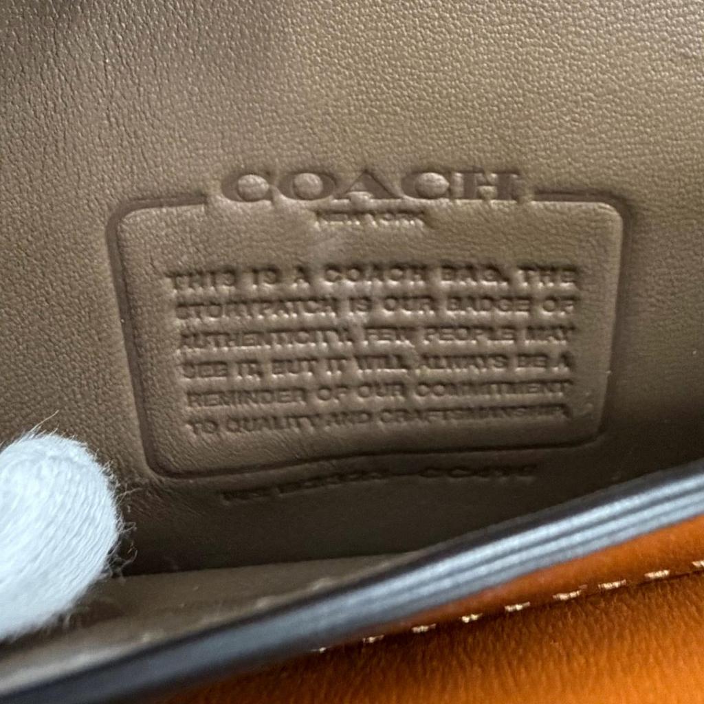 Excellent COACH Shoulder Bag Bandit Brown leather Women CC416 Used