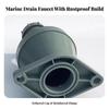 Marine Drainage Drain with Tethered Cap | Resistant Construction, Secure Threaded Connection, Boat