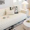 Cotton Embroidery NonSlip Sofa Cushion Pure Cotton Solid Color Nordic Sofa Cushion Four Seasons Universal Sofa Cover Cover Cloth