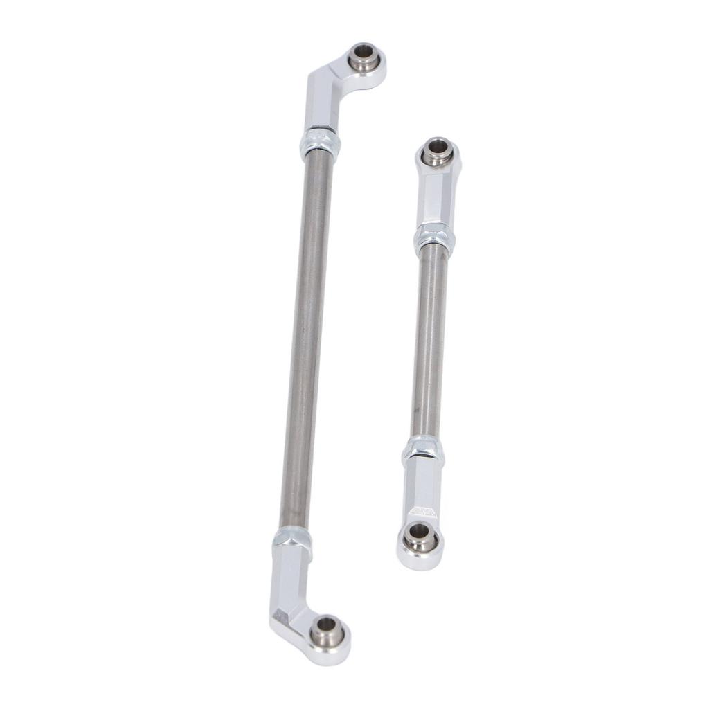 RC Steering Servo Linkage Kit 104mm Pull Rod Links and 7mm Joints for VP F10 1 10 Scale Car Model Silver