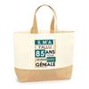 Jute Bag 85 Years Awesome Tote Bag for Women Birthday