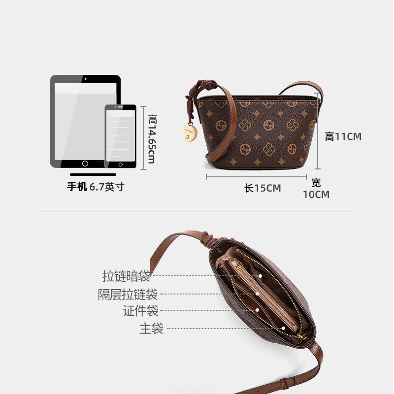 Bag Women'S Bag Autumn And Winter Shoulder Bag Crossbody Bag High Sense Fashion Versatile Casual Mobile Phone Bag