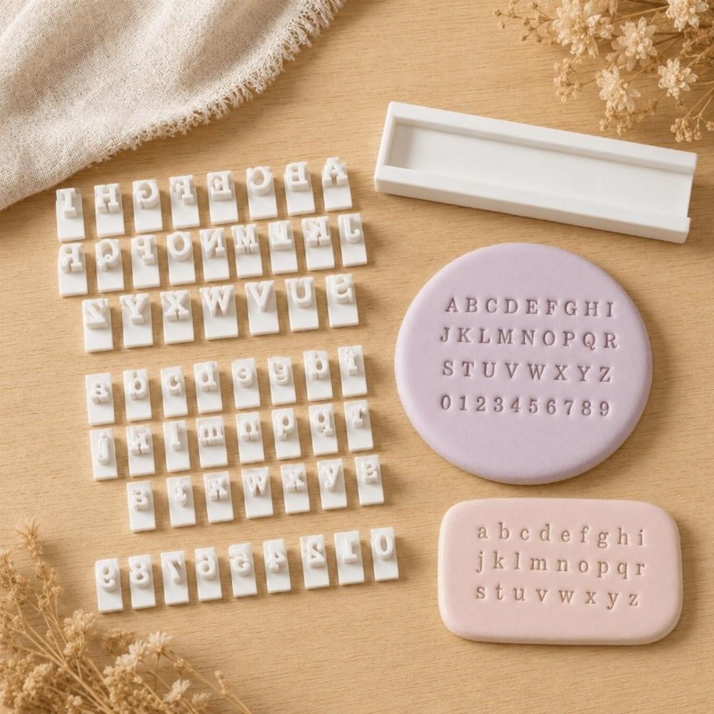 with 26 Letter Clay Letter Number Stamp Set Handmade Pottery DIY Stamp Kit Beginner Friendly