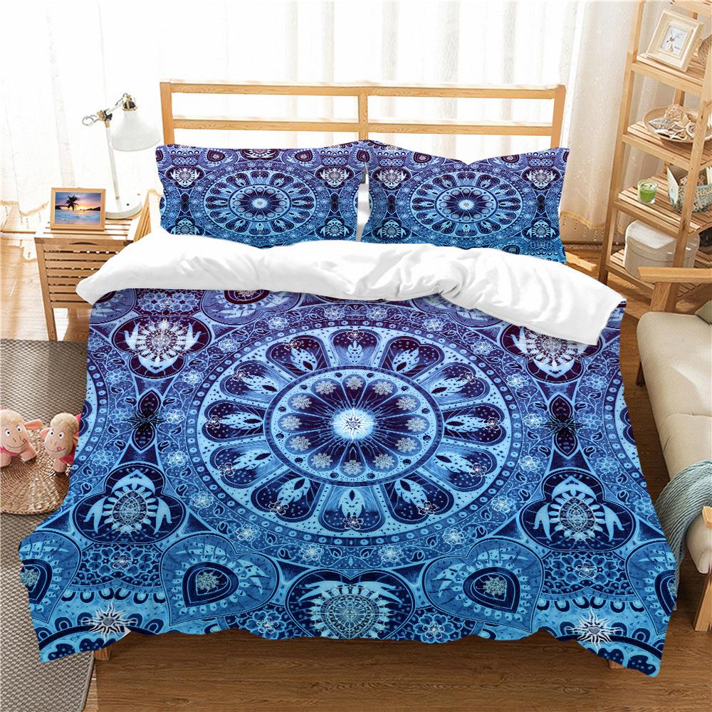 Bohemian Style Bedding Two Three Piece Set Polyester 3D Digital Printing