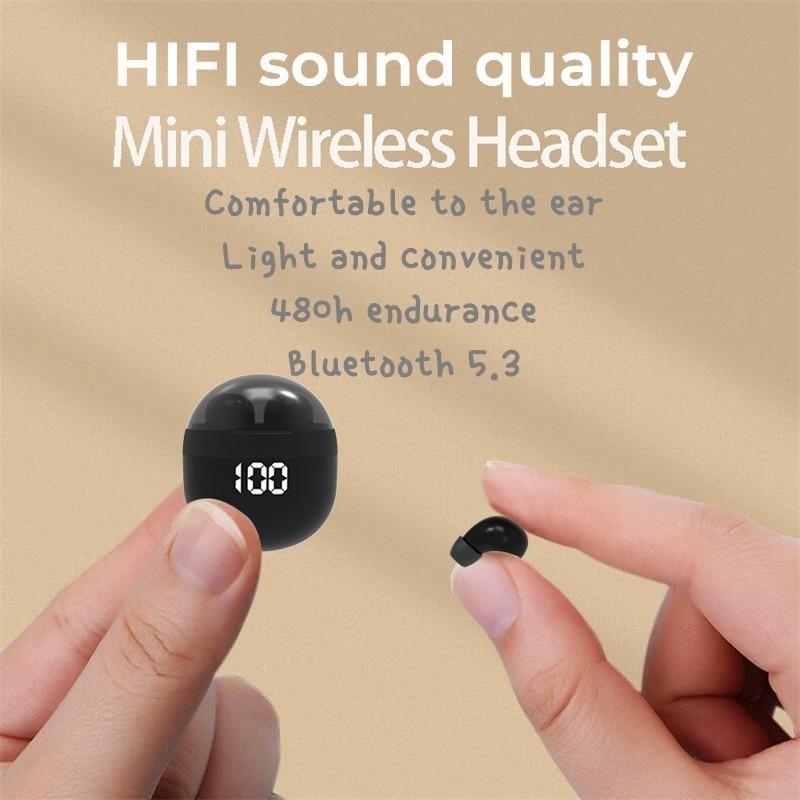 SK18 מיני אוזניות Bluetooth Sleep TWS In-Ear HIFI איכות צליל עמיד למים, עמיד לזיעה, הפחתת רעשי מגע אינטליגנטי ספורט