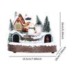 Lighted Christmas House Figurine Christmas Decoration with Light Desktop