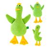 Stuffed Duck Dog Toy Squeaky Plush Duck Dog Chew Toy Interactive Puppy Teething Toy Dog Snuggle Toy for Tug-of-War Play Anxiety Relief