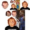 Kinderspiel Halloween Latexmaske mit Bluteffekt für Horrorparty Cosplay
