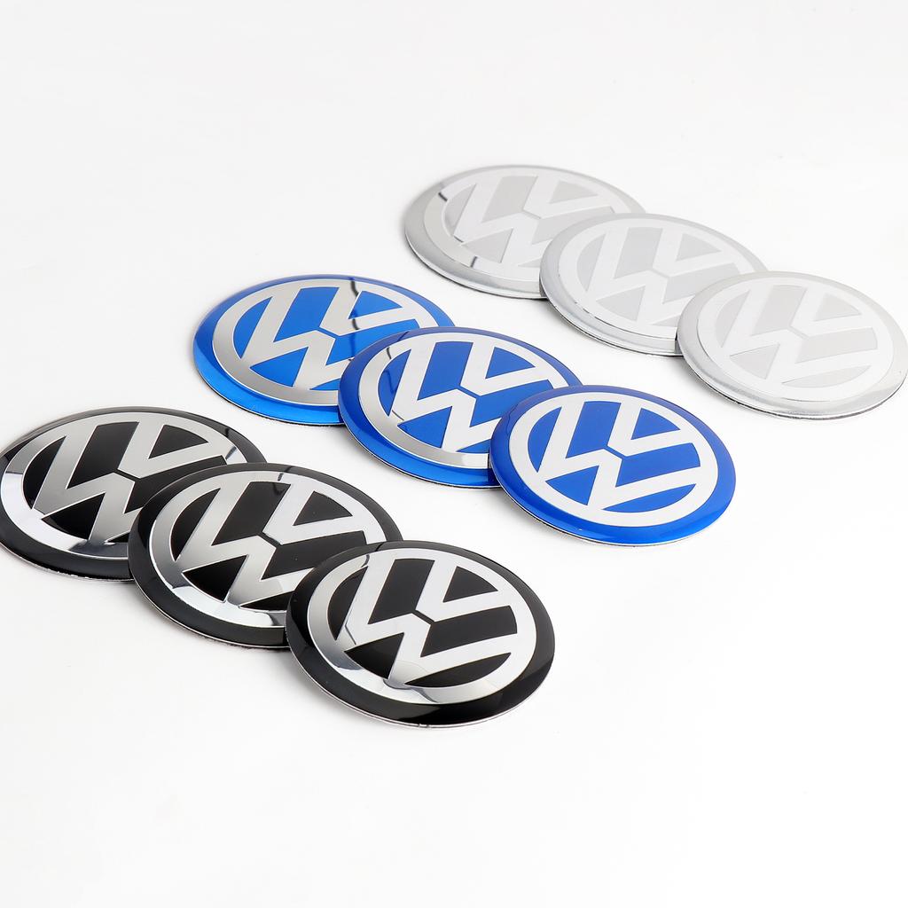 3D Styling Volkswagen Logo Car Wheel Center Cover Hub Cap Emblem sticker for VW RLine R32 Touareg CC Golf Passat GTI Polo Caddy