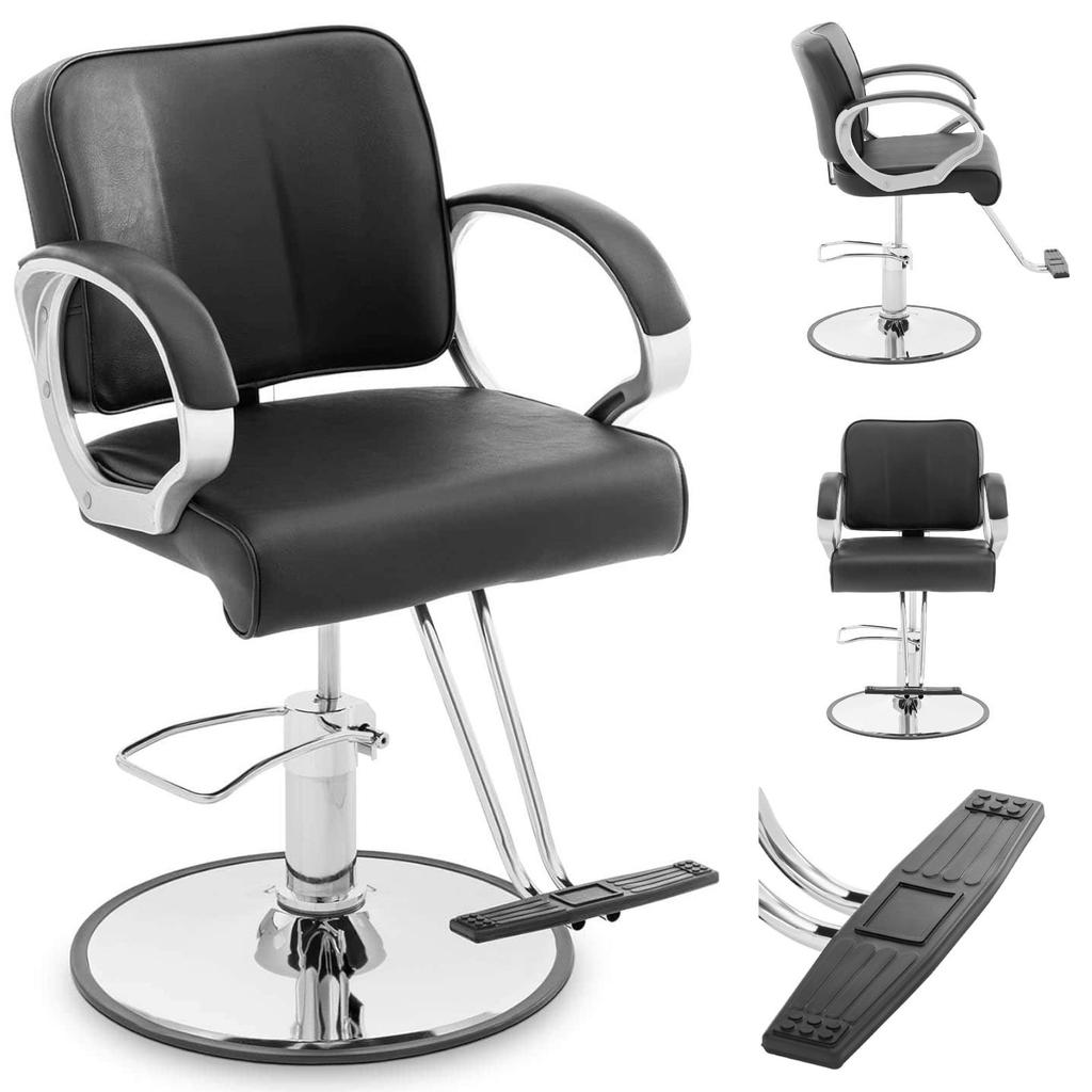 Physa HOVE black hairdressing and beauty chair with footrest