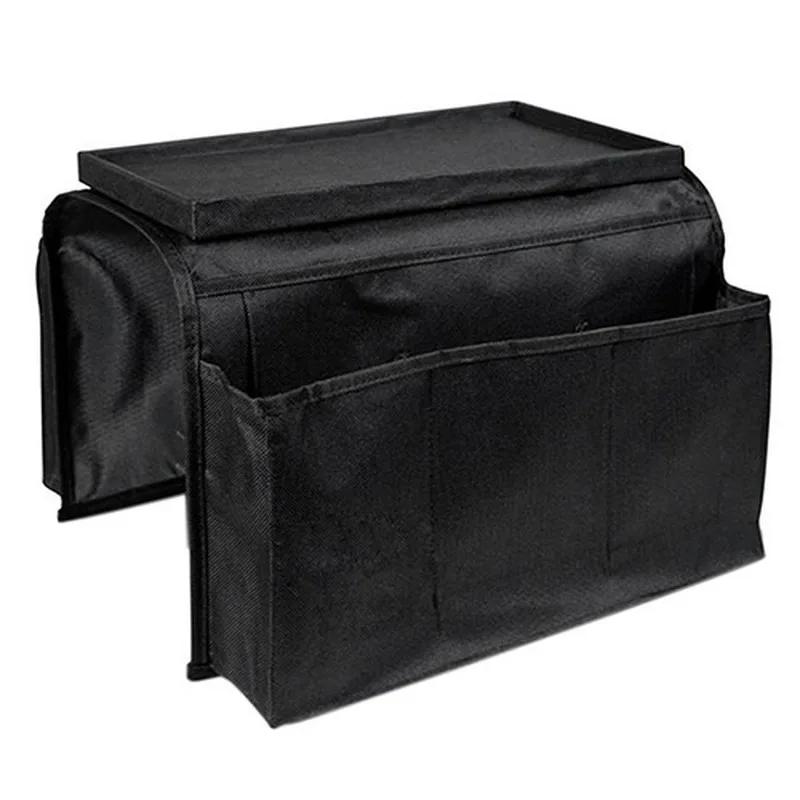 4 Pockets Storage Bag Sofa Handrail Tray Table Mat Couch Arm Rest Organizer Couch Table Top Holder Remote Control Organizer Bag