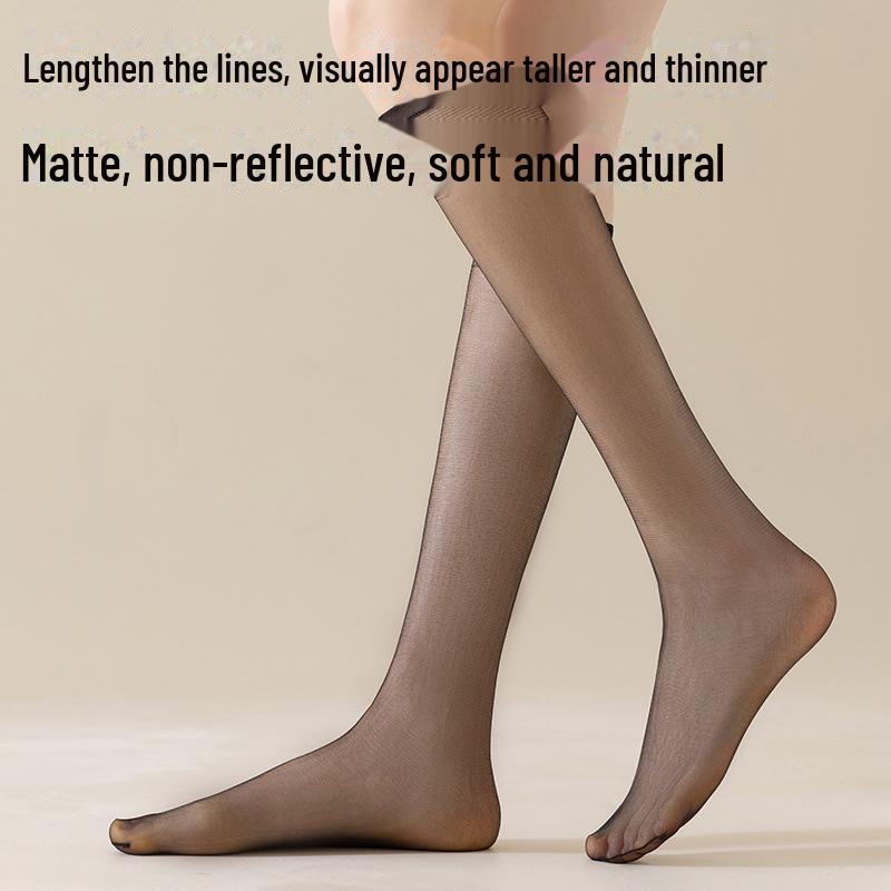 Women's Summer Invisible Anti-Snag Thigh-High Crystal Stockings