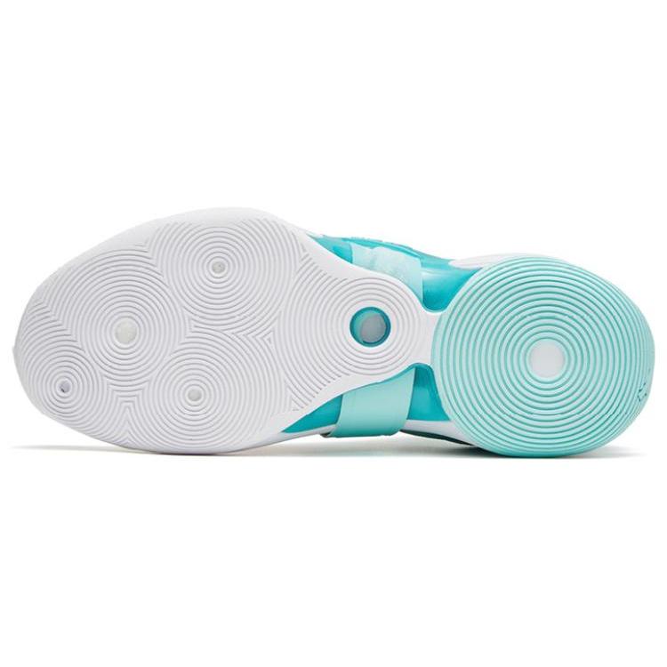 New Anta KT SPLASH V Surfing Terminator Cushioning Anti Slip And Wear Resistant Low Top Basketball Shoes White Green 112321108-6