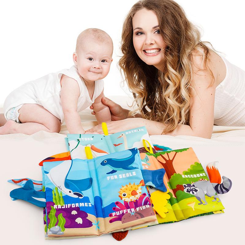 1PC Newborn 0-6 Months Baby Book Touch and Feel Soft Book Kids Toys PuzzleMontessori Toys
