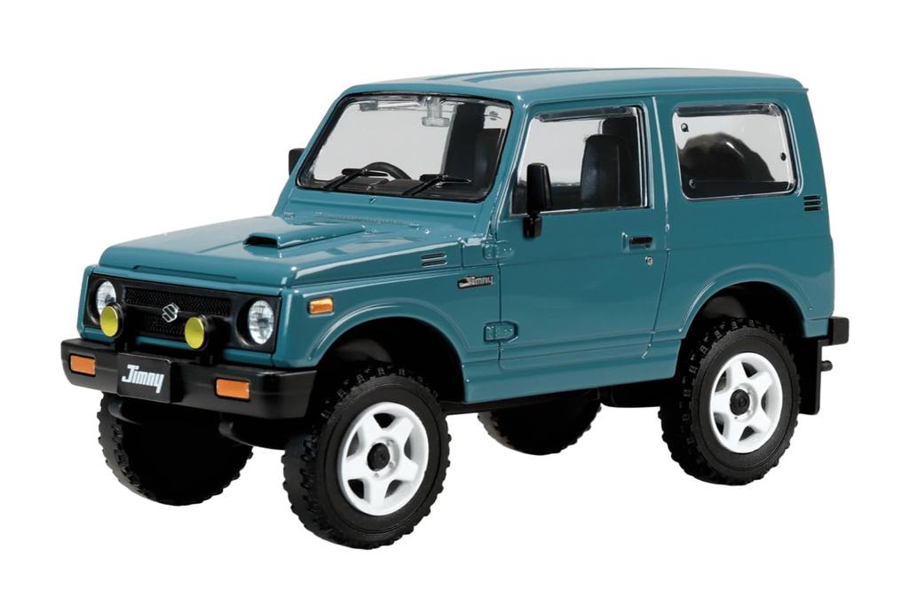 Aoshima Bunka Kyozai Rakupura Snap Kit Suzuki JA11 Jimny Custom Wheels Scale Plastic Model Kit Co., Ltd. (AOSHIMA) No. 18CU-BG (Blue Gray) 1/32