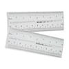 10PCS Fake Nails Measuring Ruler Professional Portable Transparent Nail Art PVC Soft Ruler for Nail Measuring Tool
