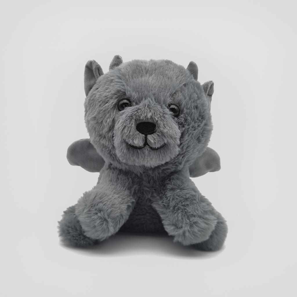 Gargoyle Bears Plush Toys Cartoon Grey Bear Stuffed Doll Soft Animals Bear Plush Doll Fun Halloween Plushie Gifts
