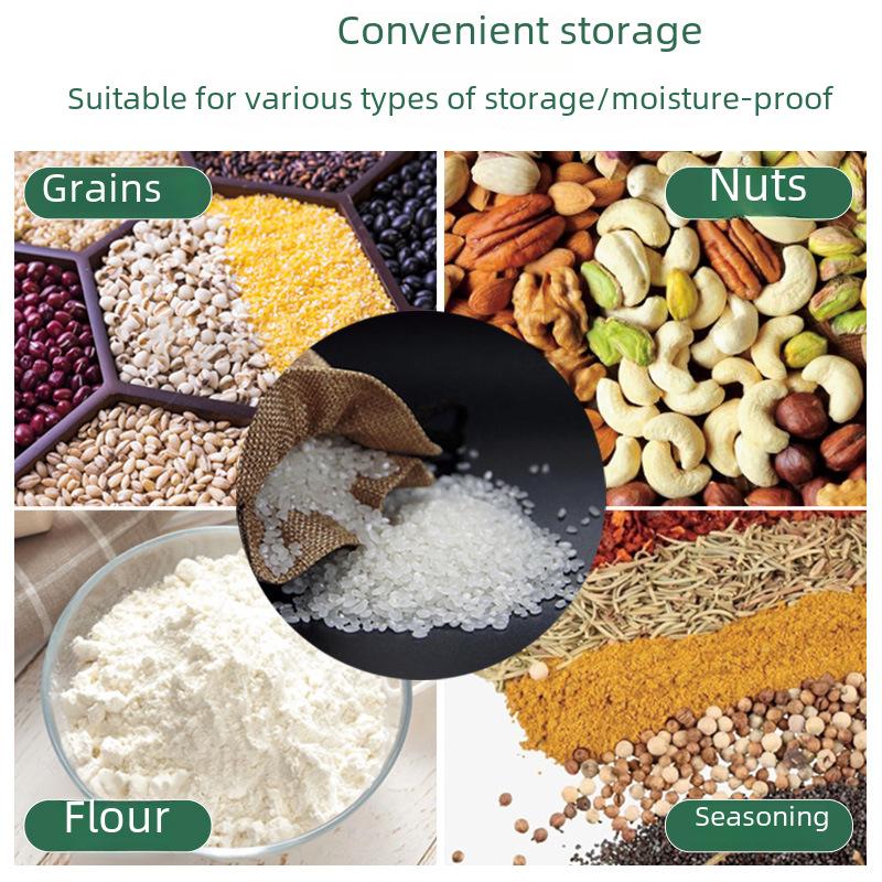 Moisture-Proof Transparent Grain Storage Bag with Spout