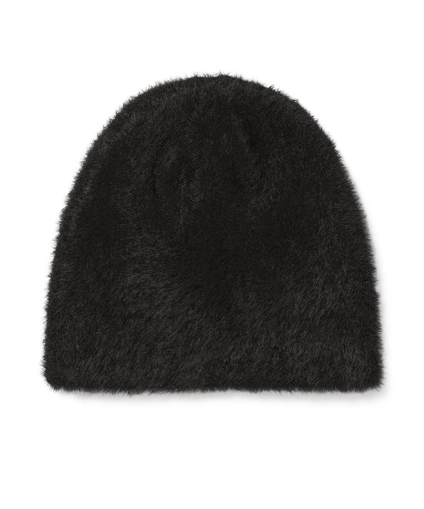 THISISNEVERTHAT Shaggy No Cuff Beanie Off Black