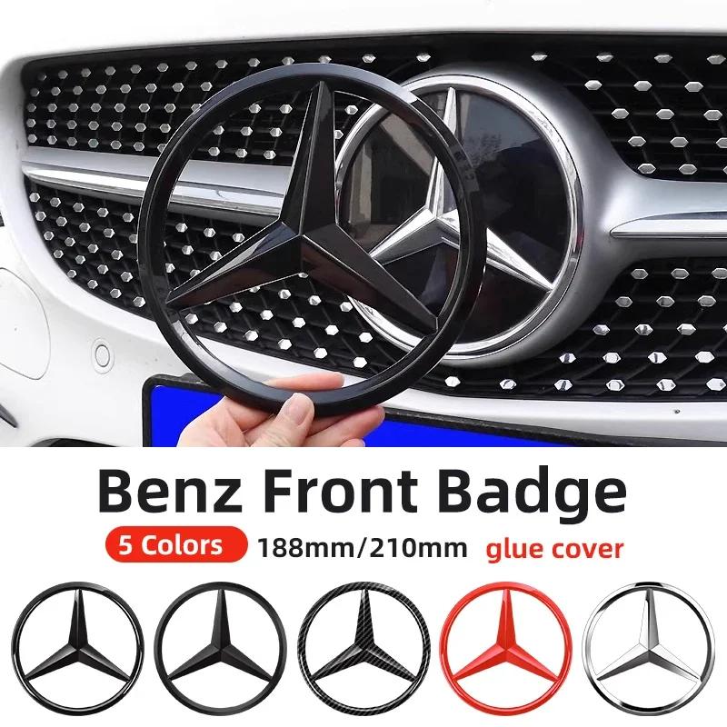 1ks 188mm 210mm ABS Auto Přední Maska Znak Nálepka Kryt Emblem Pro Mercedes Benz Třída A/B/C/E/S GLA CLA GLE GLK CLK CLS GLS GLC