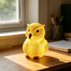 Yousheng LED Owl Night Light Small Resin Owl Bedside Light 3D Bird Table Lamp for Bedroom Living Room Dining Room Nursery Office Home Decoration