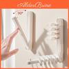 Convenience Foldable Household Hanger Clothes Storage Rack Wall Mounted Clothes Clip Balcony Rack Multifunctional Hook