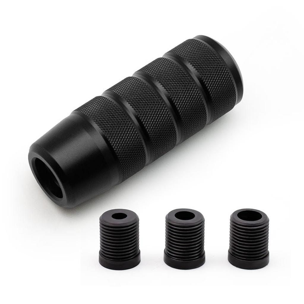 95MM Universal Non- Gear Knob Manual Transmission Aluminum Alloy Racing Car Er Lever Knob with 3 Threaded Adapter