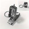 1pc Exquisite Kitten Keychain Foldable Nail Clipper Stainless Steel Rotary Toenail & Fingernail Manicure Trimmer