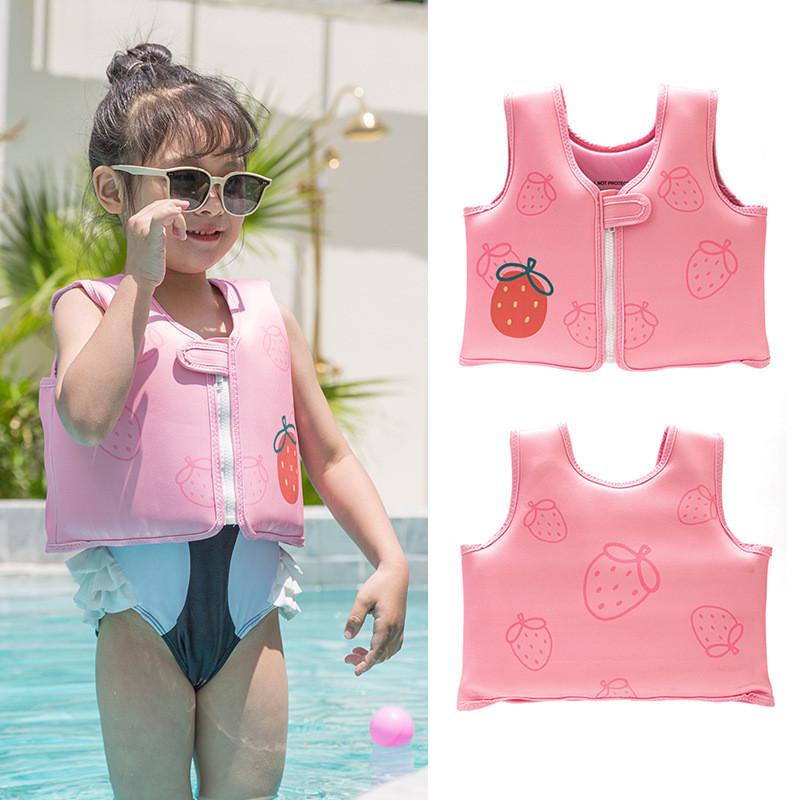 Childrens Cartoon Float Vest With Polyester Material For Swimming And Water Activities