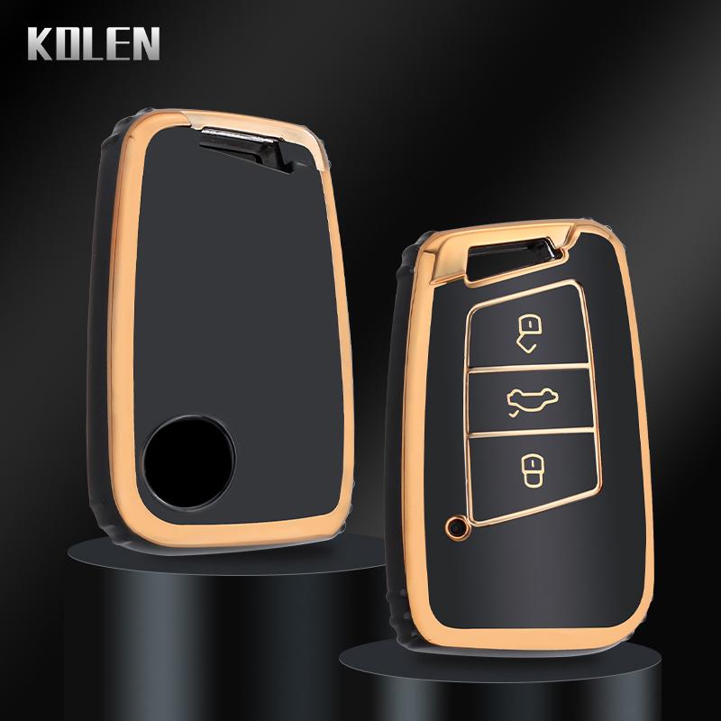 Fashion TPU Car Remote Key Case Cover Shell For VW Volkswagen Passat B8 Tiguan Magotan Golf For Skoda Kodiaq Superb A7 Keyless