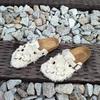 Fashion 2025 Spring Fashion Buckled Decorated Toe-cap Suede Slippers Closed Toe Solid Color Low Heel Novelty Women's Mules Large Size