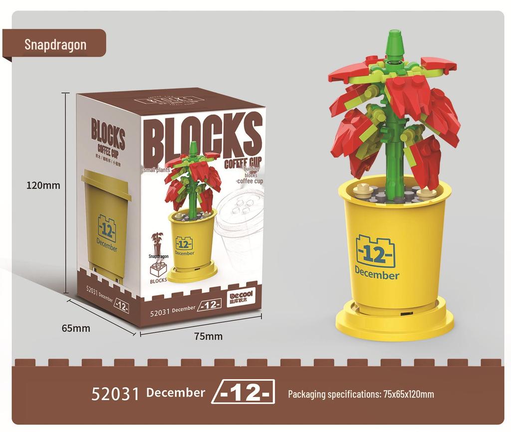 Bukiet Sukulentów Klocki - Prezenty Świąteczne i Zabawki