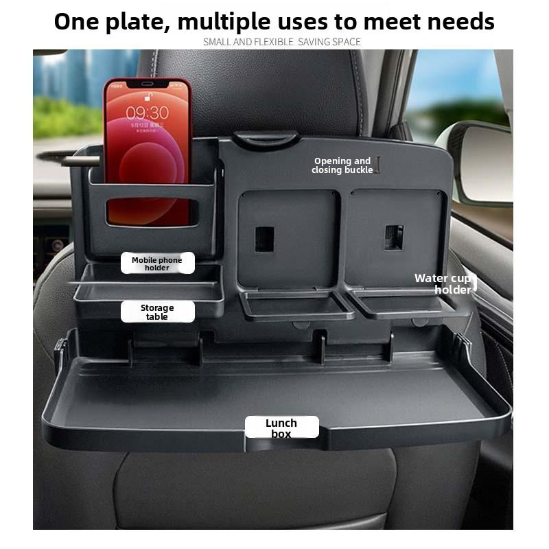 

Многофункциональный детский поднос для еды со складным автомобильным креплением чёрный