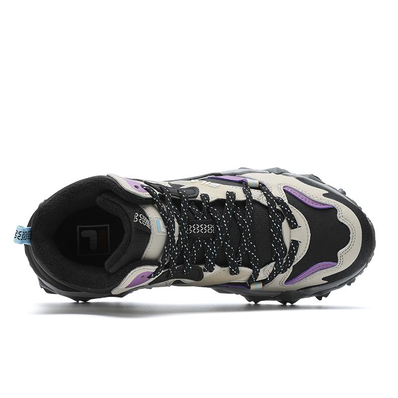 Fila Oakmont 2 Mid We Sports Fleece High-Top Lifestyle Shoes Women sneaker Oak-Brown F12W442111FFB