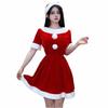 Santa Hat Christmas Dress Santa Claus Christmas Perform Costume Sexy Bunny Girl Costume  Xmas Suit