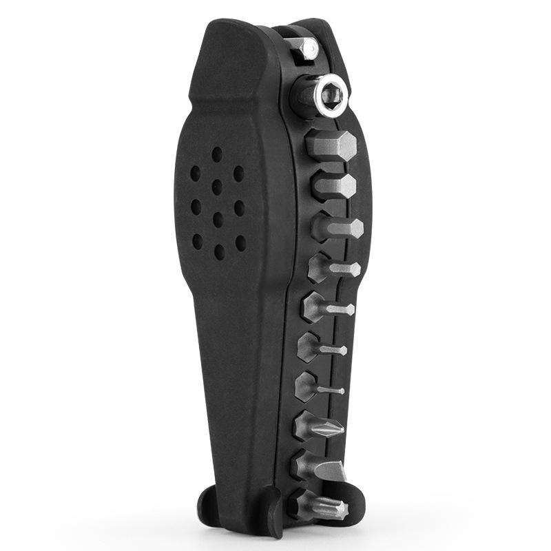 

15-в-1 многофункциональный портативный инструмент для ремонта велосипедных шин для горных и шоссейных велосипедов, инструмент для ежедневного ремонта велосипедов чёрный