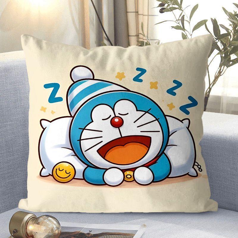 Doraemon Cartoon Doraemon Blau Dicklich Klingelkatze Kissenbezug Sofakissen Sitz Lendenkissen