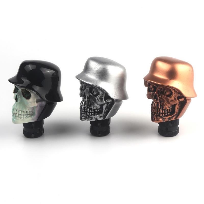 Auto Gear Shift Knob Decor Unique Skull Resin Vehicle Gear Stick Car Shift Lever Cover Car Interior Decoration Accessories