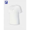 FILA Women's Basic Round Neck Knitted Short Sleeve T-Shirt