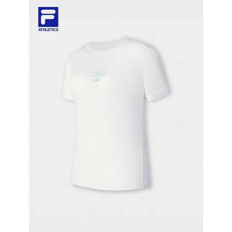 FILA Women's Basic Round Neck Knitted Short Sleeve T-Shirt
