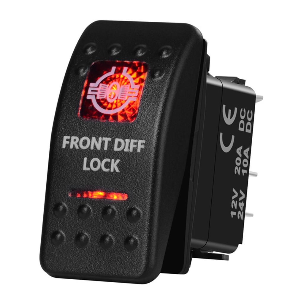 12V Led Boat Switch Red Light Car Switch Waterproof ON OFF/ ON OFF ON / Momentary for Carling NARVA Contura Truck Bus Off Road