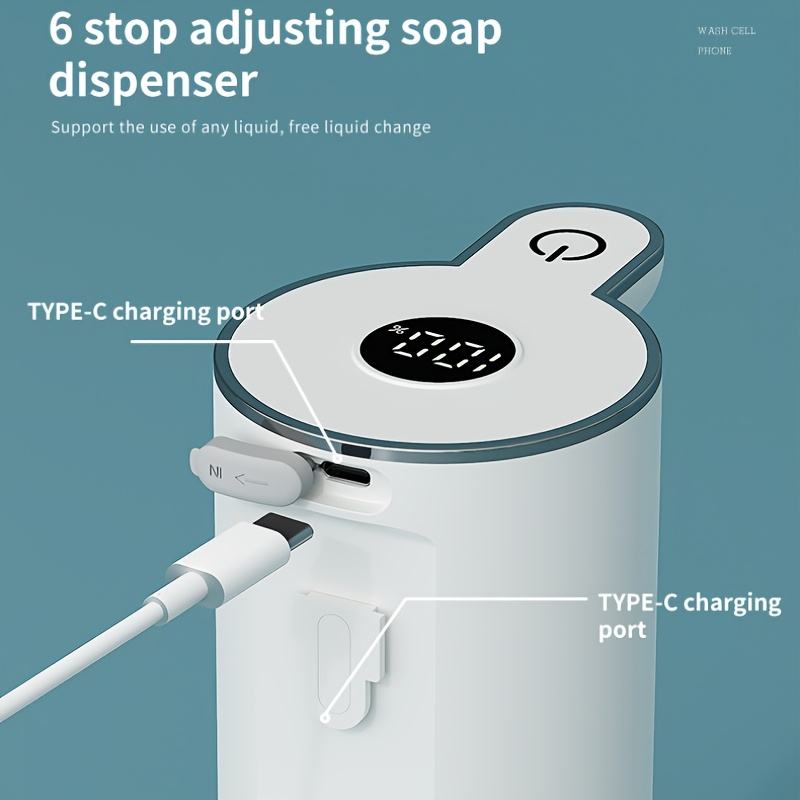 380ML Digitalanzeige Haushalt Schaum-/Flüssigreiniger Pumpe Intelligenter Infrarot Automatischer Sensor Seifenspender Für Küche Badezimmer