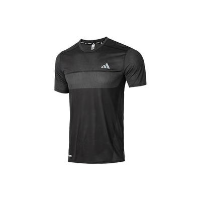 Solid Round Neck Fitness Training Comfortable Breathable Short Sleeve T-Shirt Men Tops Black IN0094