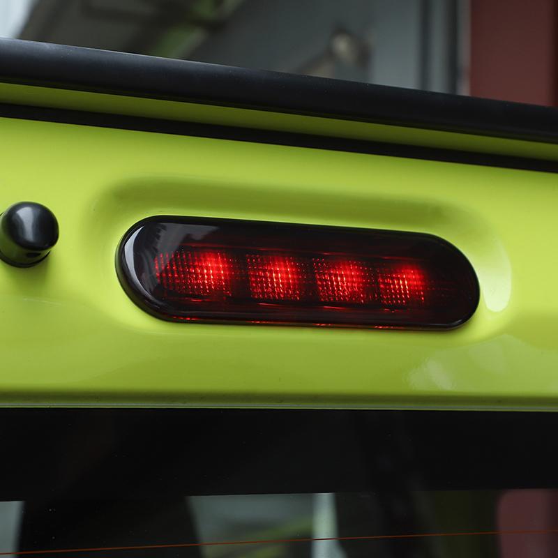 Car Tail Light Lamp Covers HIGH MOUNT STOP LAMP Leaf Board Turn Signal Decoration For Suzuki Jimny 2019 Up Car Exterior Accessoriess,Smocked Black
