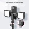 Adjustable Smartphone Holder Double Cold Shoe Mounts 180 Degree Tilts 360 Degree Rotating for Camera Tripod Accessories