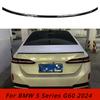 For BMW 5 Series G60 2024 Yaoye Style Carbon Glossy Black Rear Trunk Lid Car Spoiler Wings Ttyling Car Accessories