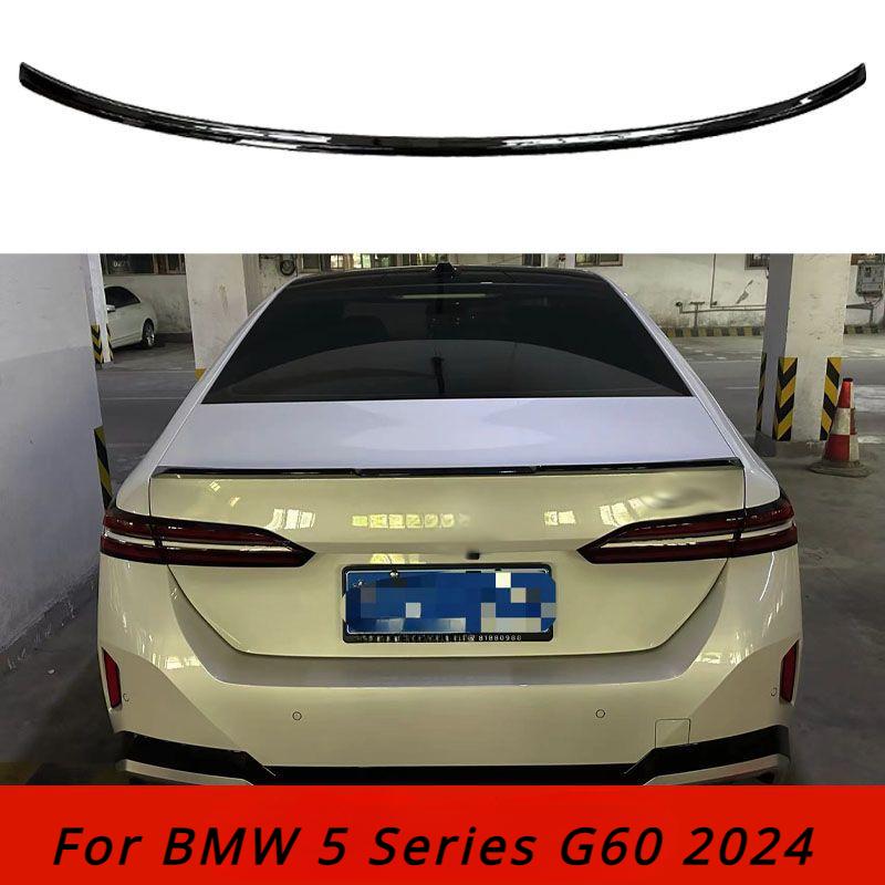 For BMW 5 Series G60 2024 Yaoye Style Carbon Glossy Black Rear Trunk Lid Car Spoiler Wings Ttyling Car Accessories