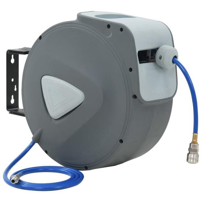VidaXL Enrouleur automatique de tuyau d'air 1/4" 30 m