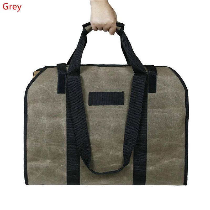 1Piece Firewood Carrier Bag Canvas Large Carrier Bag For Firewood Carrying Picnic Camping Accessories