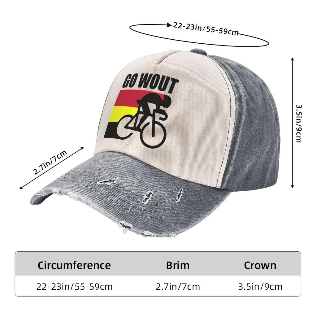 Belgie Flag Wout Van Aert Baseballové čepice Věci Móda Zoufalý Washed Snapback Klobouk Unisex Dámské Nastavitelné Čepice Klobouk
